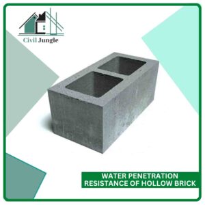 Water Penetration Resistance of Hollow Brick