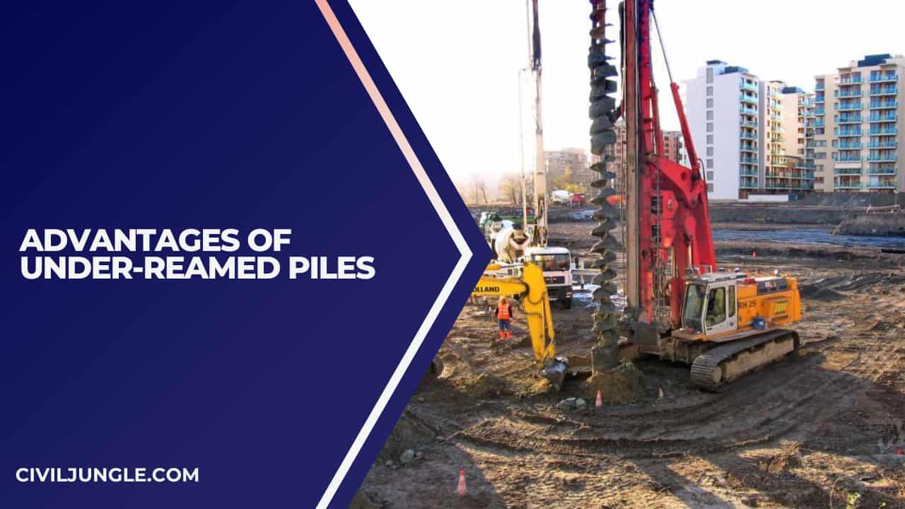 Advantages of Under-Reamed Piles