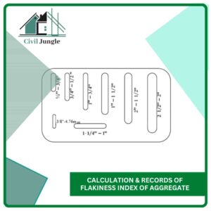 Calculation & Records of Flakiness Index of Aggregate