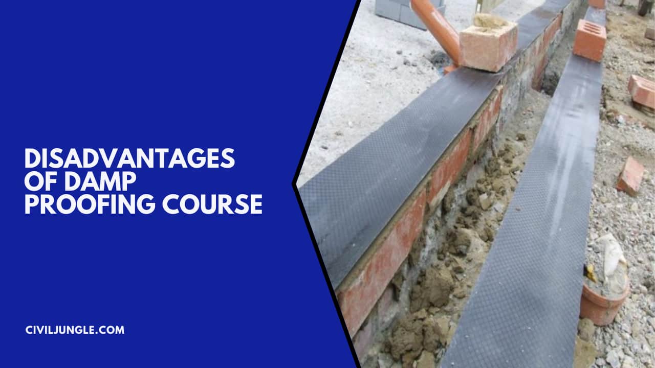 Disadvantages of Damp Proofing Course