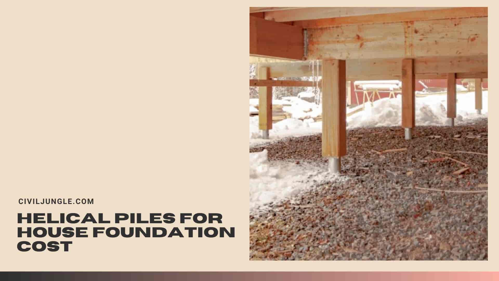 Helical Piles for House Foundation Cost