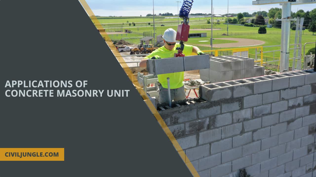 Applications of Concrete Masonry Unit