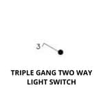 Triple Gang Two Way Light Switch