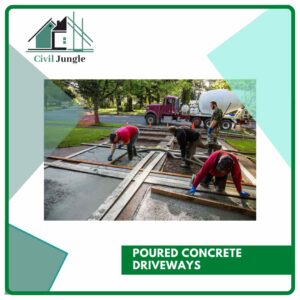 Poured Concrete Driveways