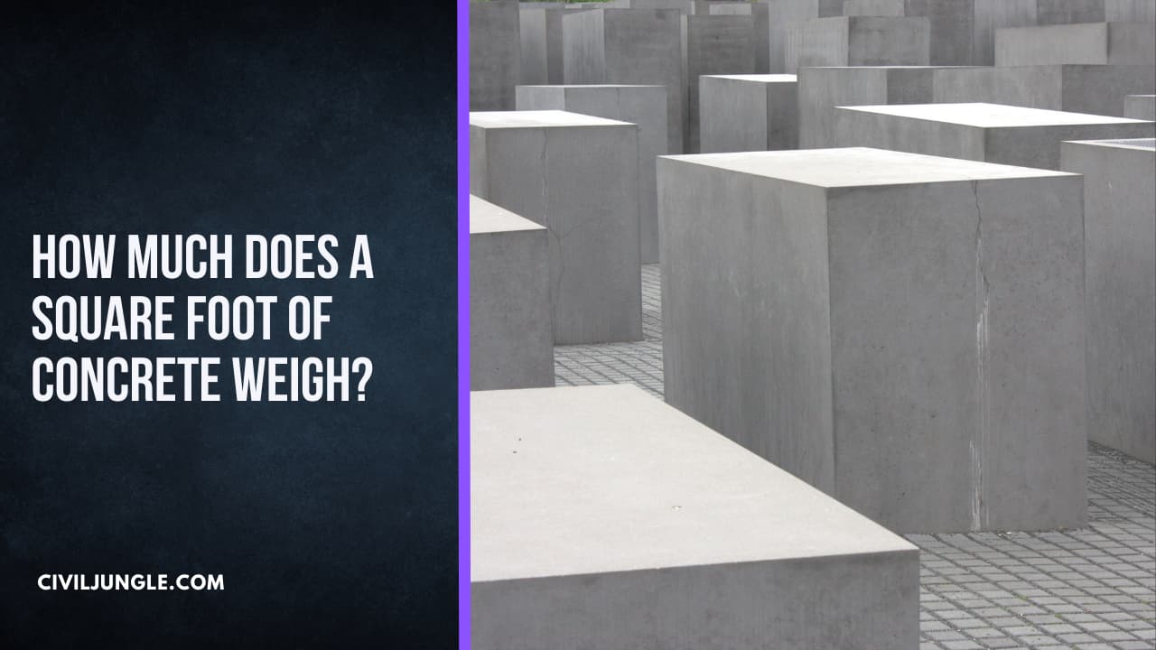 How Much Does a Square Foot of Concrete Weigh?
