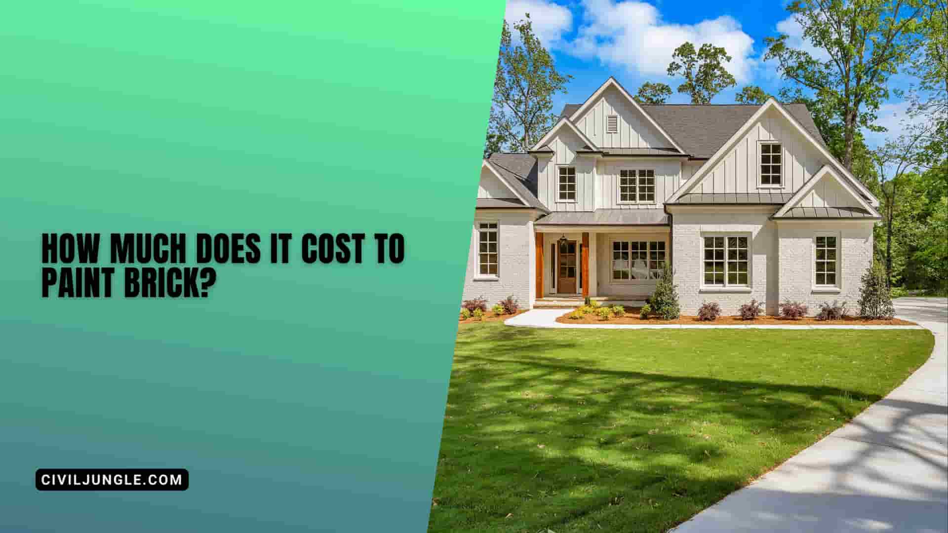 How Much Does It Cost to Paint Brick?