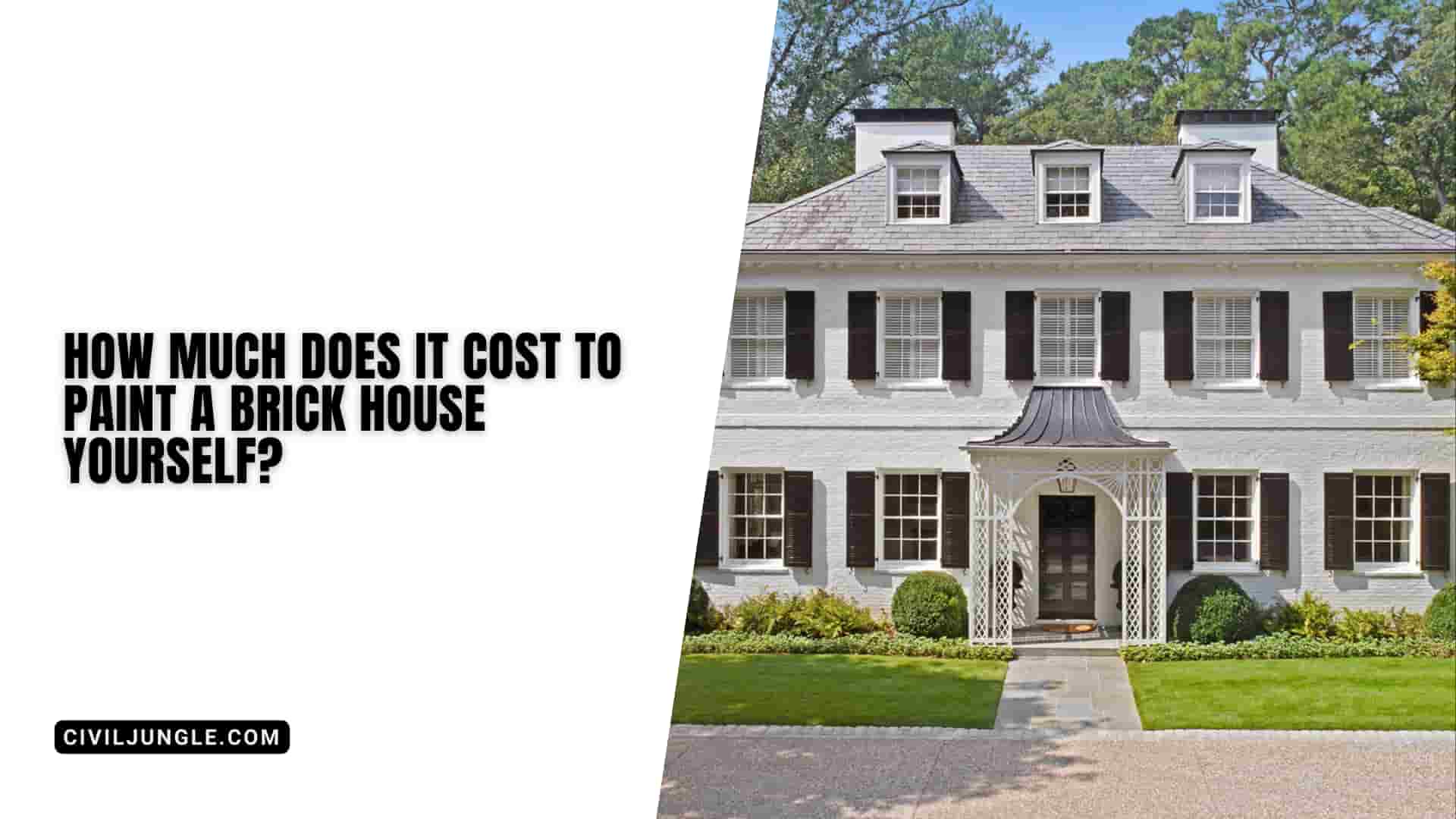 How Much Does It Cost to Paint a Brick House Yourself?