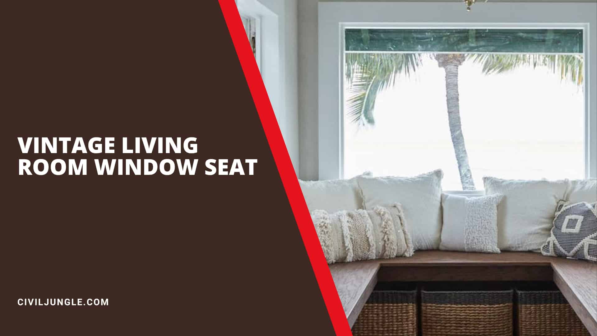 Vintage Living Room Window Seat