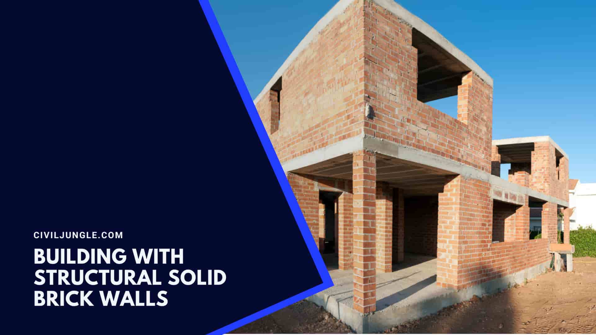 Building With Structural Solid Brick Walls