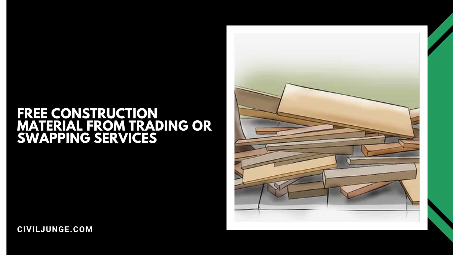 Free Construction Material from Trading or Swapping Services