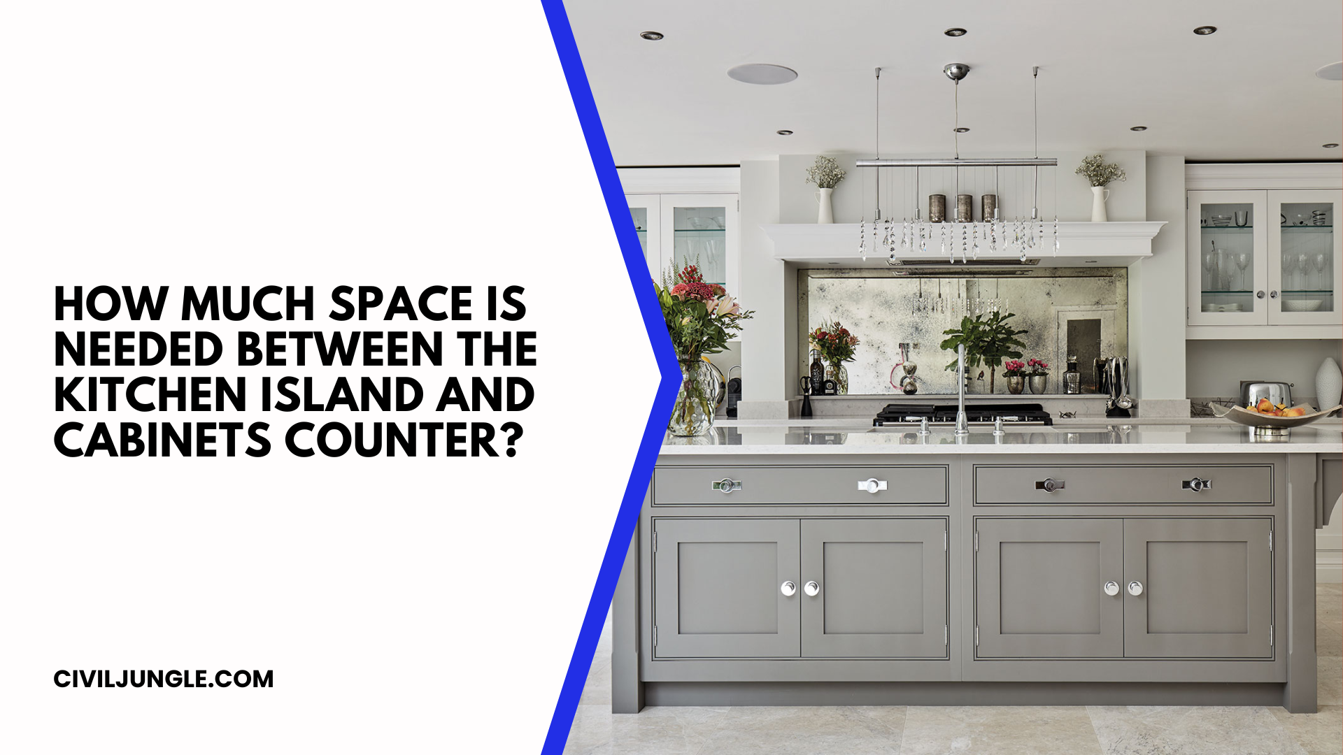 How Much Space Is Needed Between the Kitchen Island and Cabinets Counter?