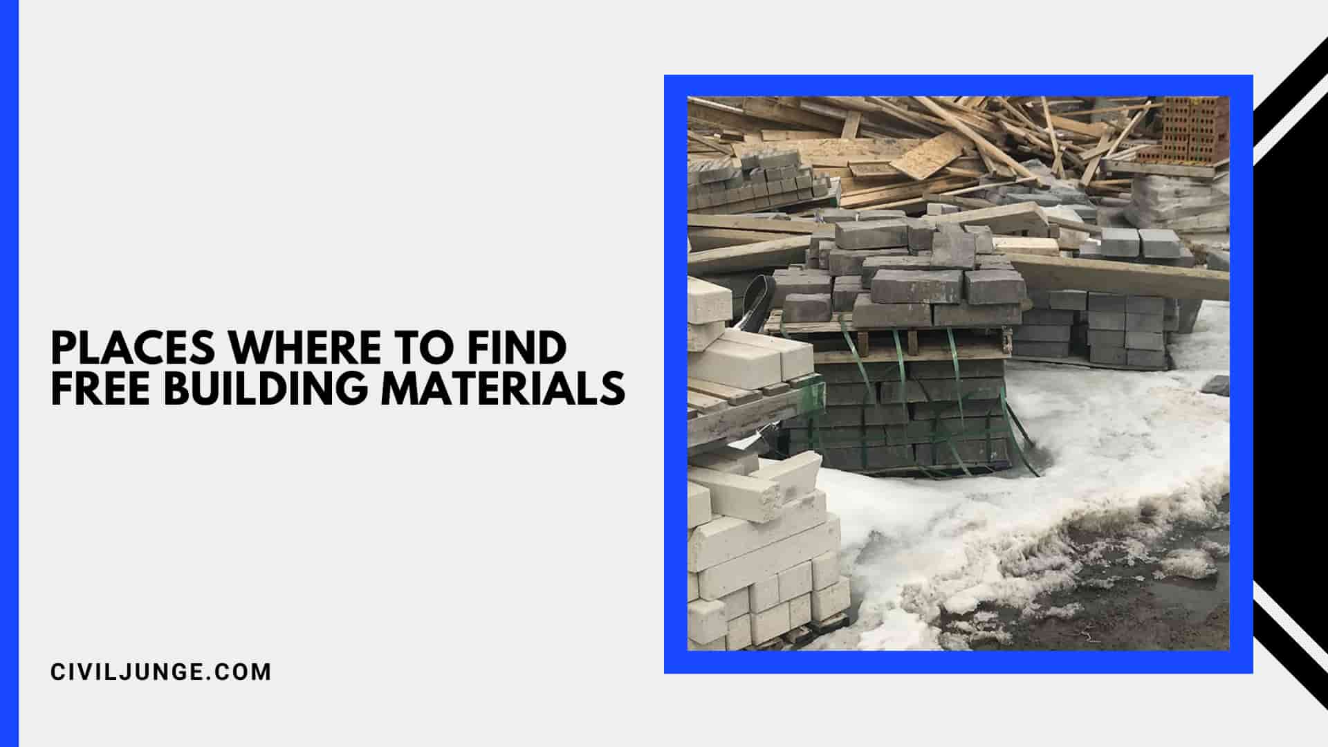 Places Where to Find Free Building Materials