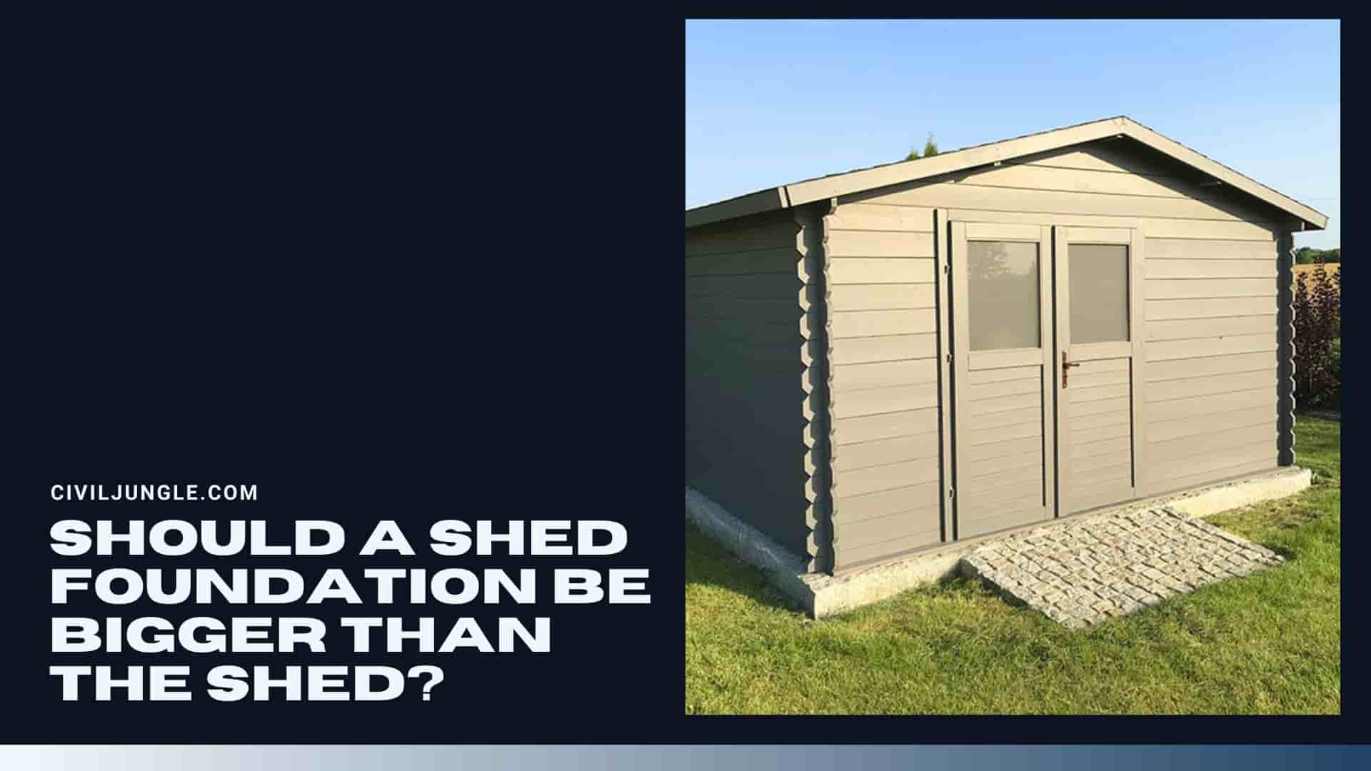 Should a Shed Foundation Be Bigger Than the Shed?