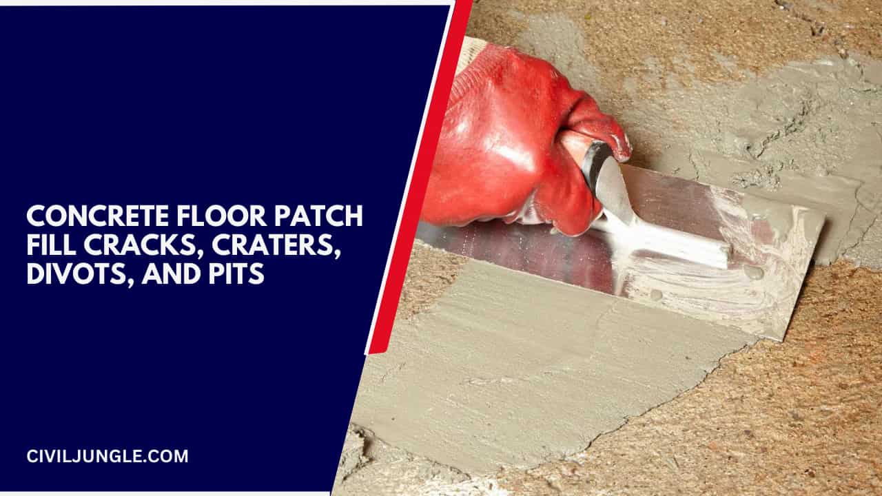 Concrete Floor Patch Fill Cracks, Craters, Divots, and Pits