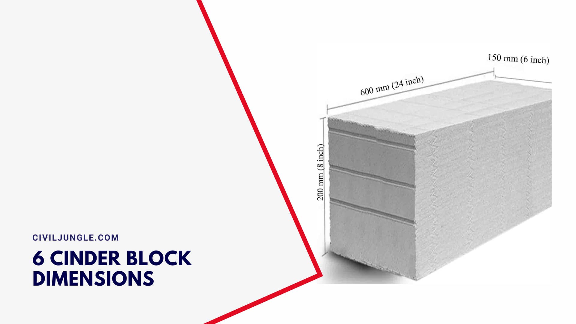 6 Cinder Block Dimensions