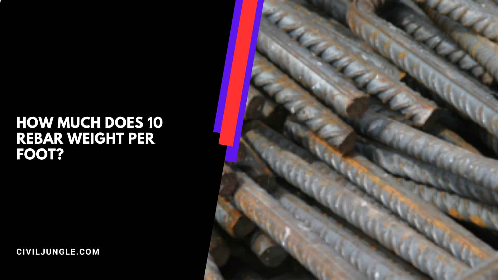 How Much Does 10 Rebar Weight Per Foot?