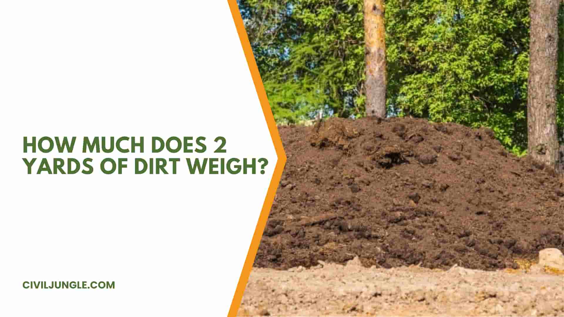 How Much Does 2 Yards of Dirt Weigh?