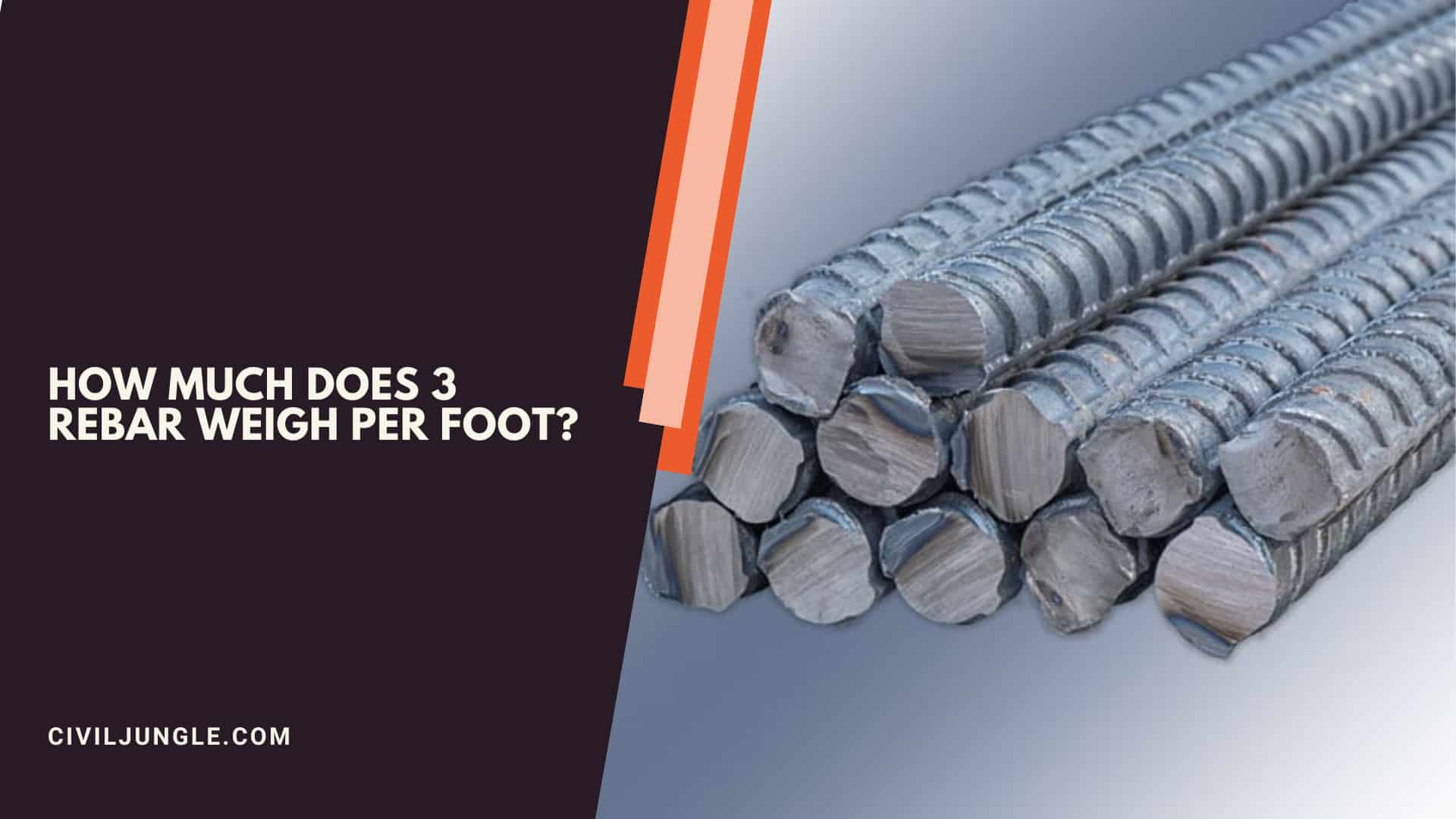 How Much Does 3 Rebar Weigh Per Foot?