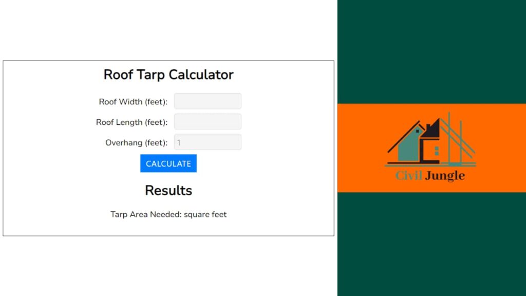 Roof Tarp Calculator
