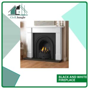 Black And White Fireplace