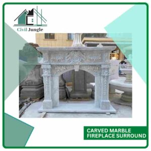 Carved Marble Fireplace Surround