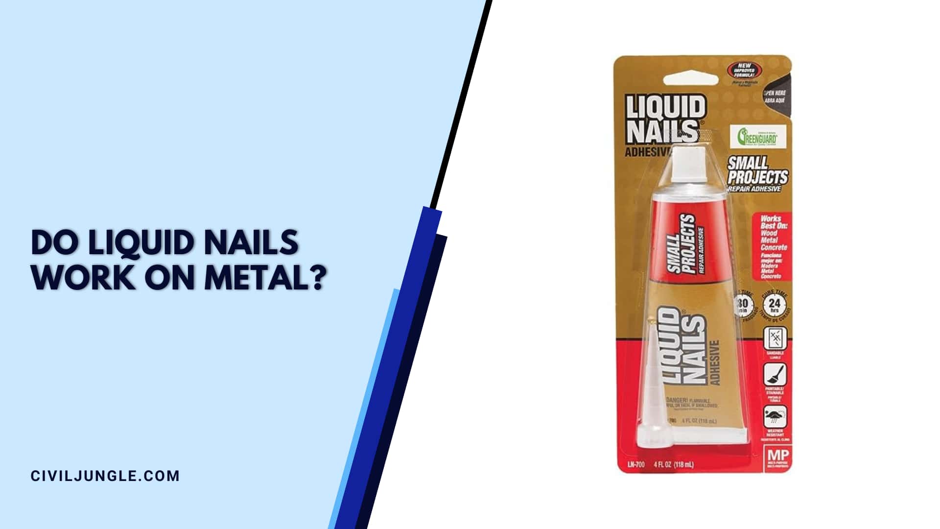 Do Liquid Nails Work on Metal?