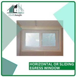 Horizontal or Sliding Egress Window