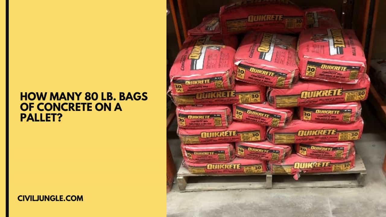 How Many 80 Lb. Bags of Concrete on a Pallet?