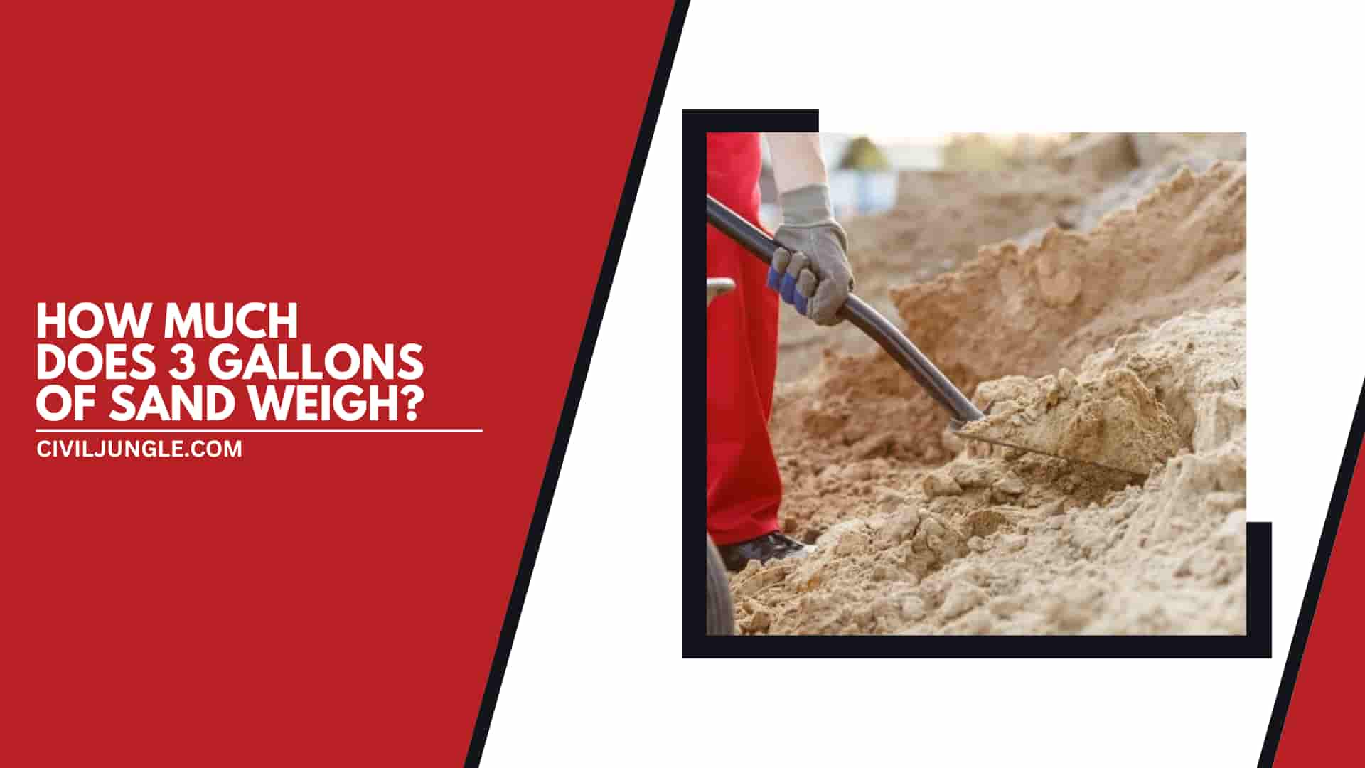 How Much Does 3 Gallons of Sand Weigh?
