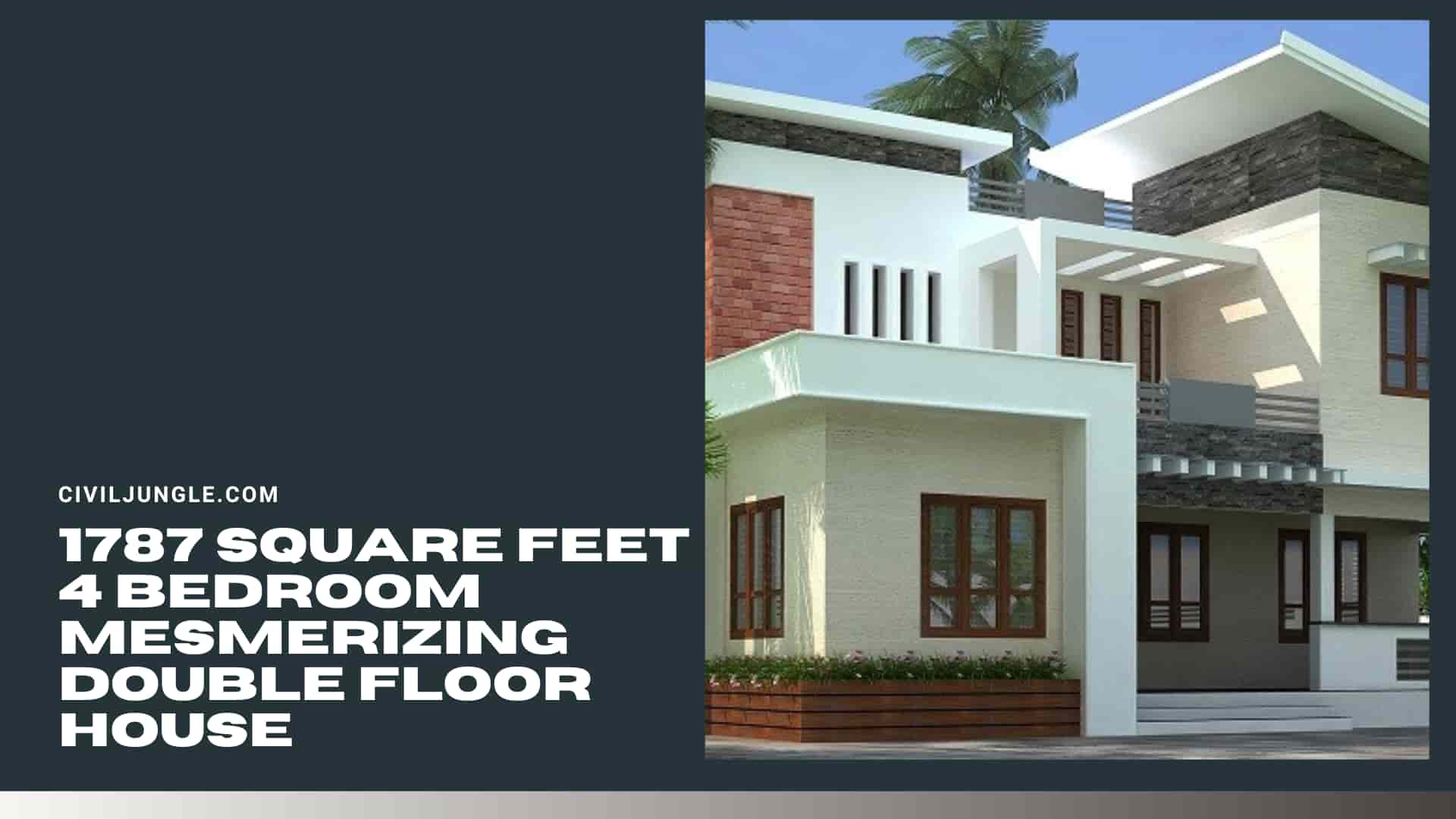 1787 Square Feet 4 Bedroom Mesmerizing Double Floor House
