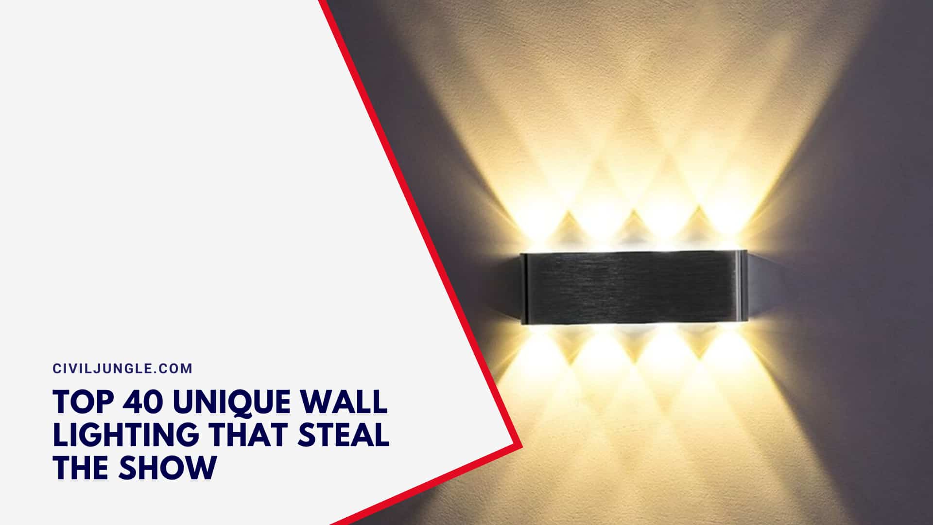 Top 40 Unique Wall Lighting That Steal The Show