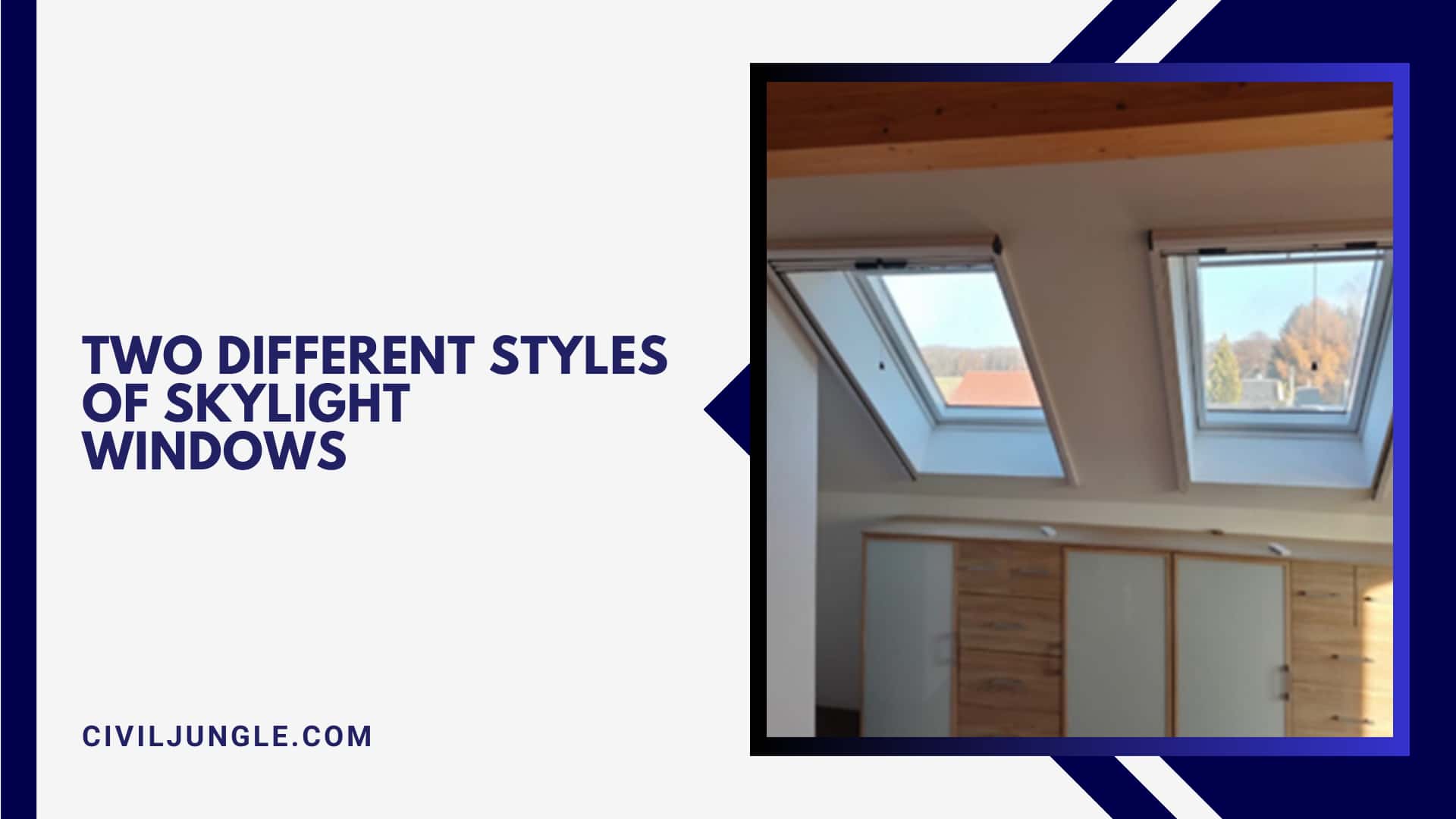 Two Different Styles of Skylight Windows