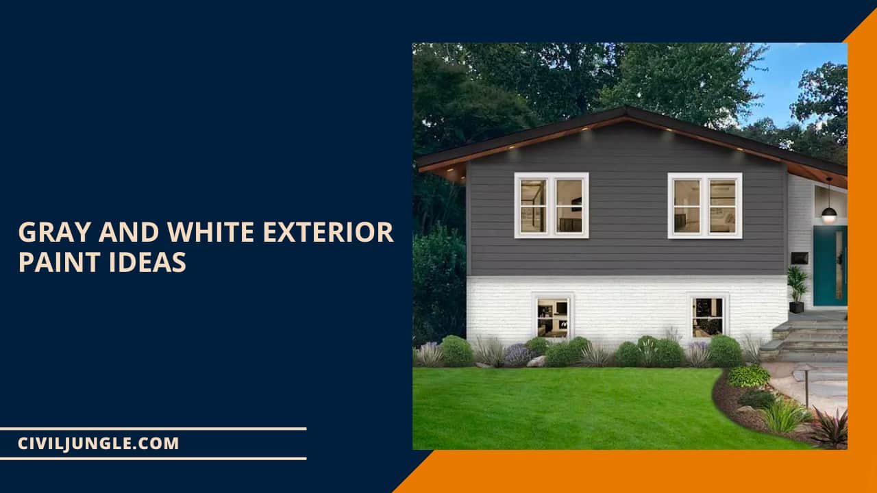 Gray and White Exterior Paint Ideas