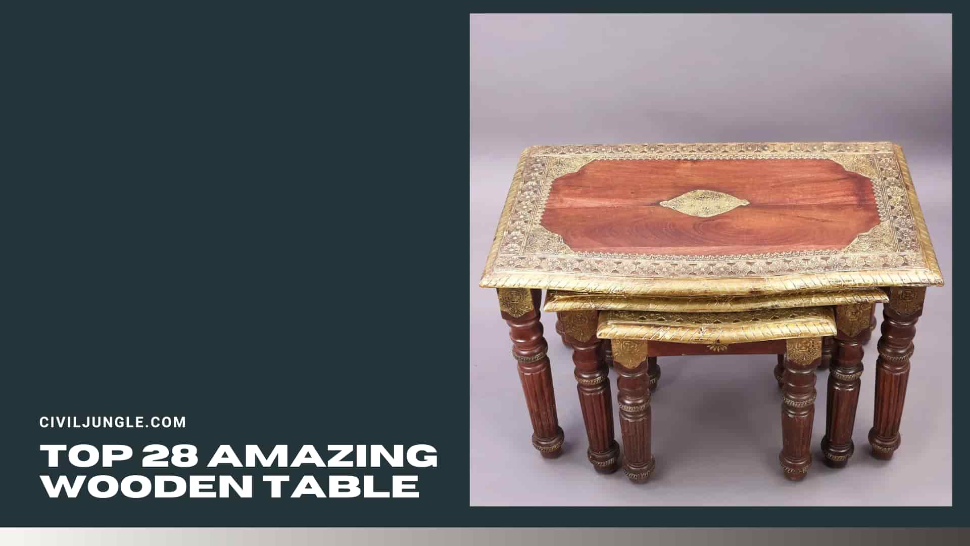 Top 28 Amazing Wooden Table