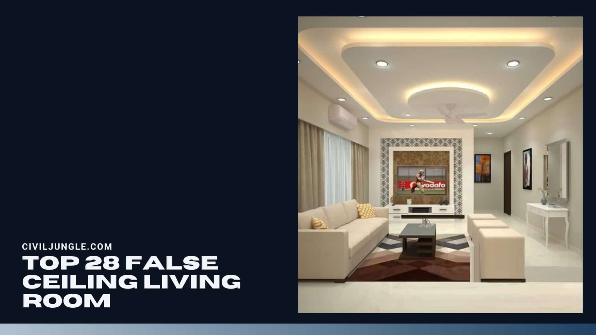 Top 28 False Ceiling Living Room