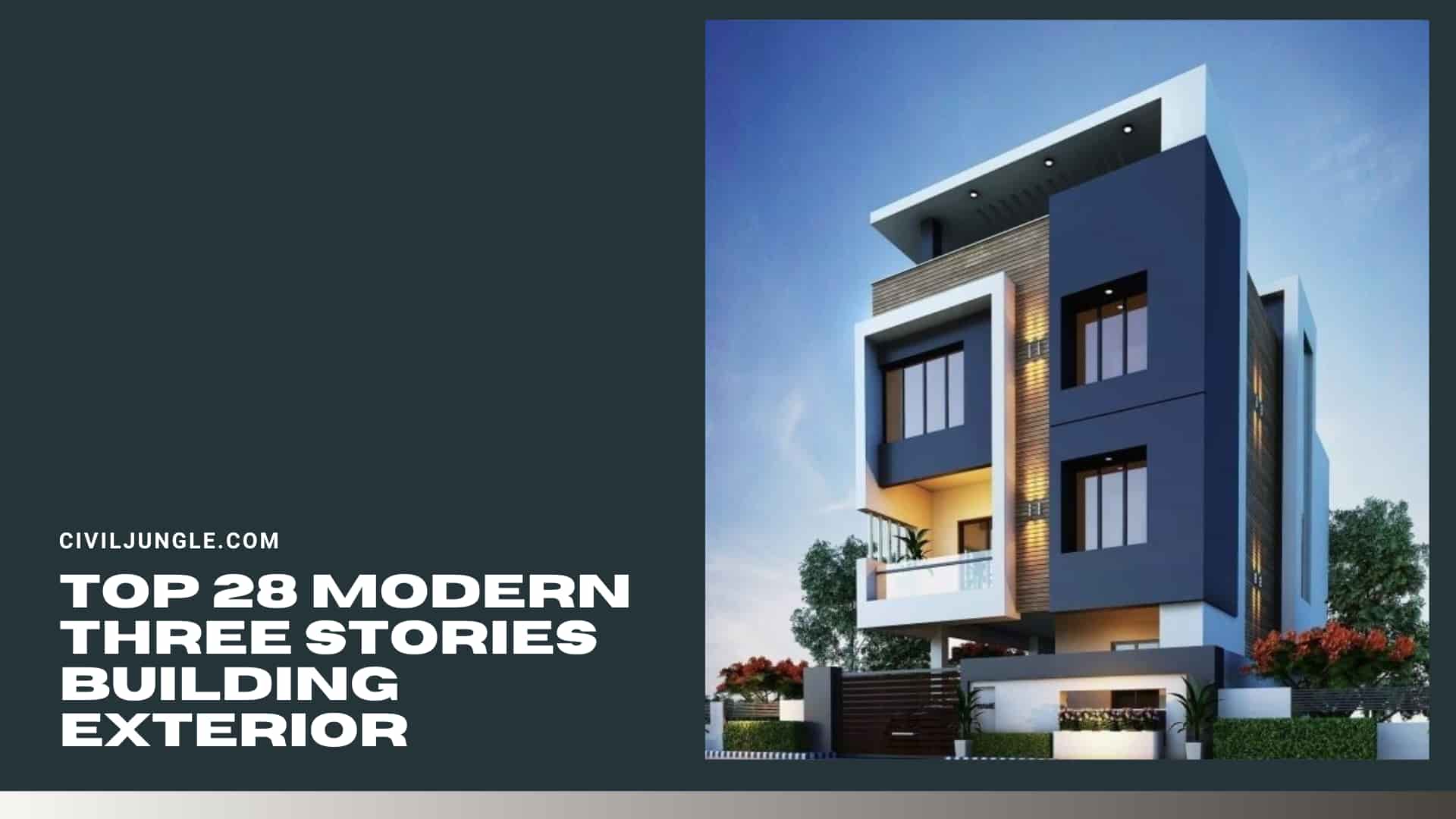 Top 28 Modern Three Stories Building Exterior