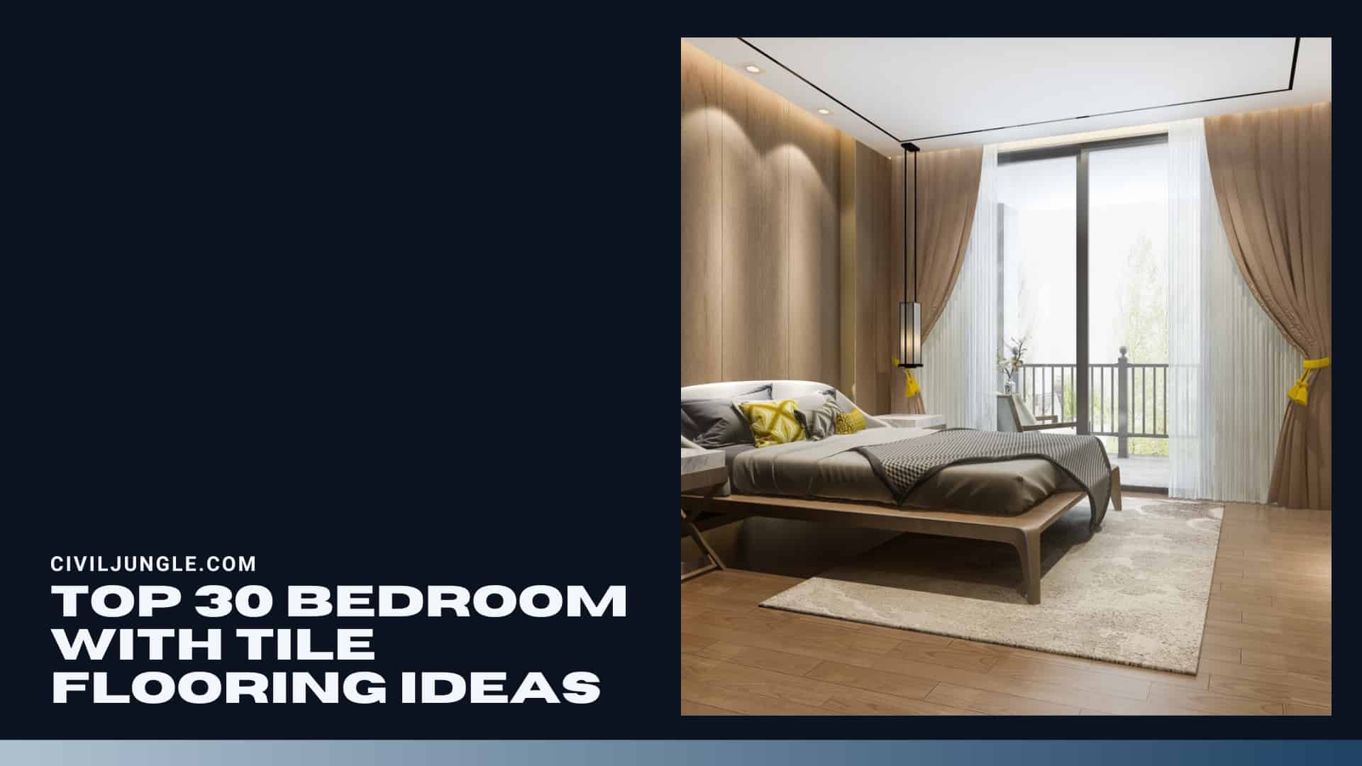 Top 30 Bedroom with Tile Flooring Ideas