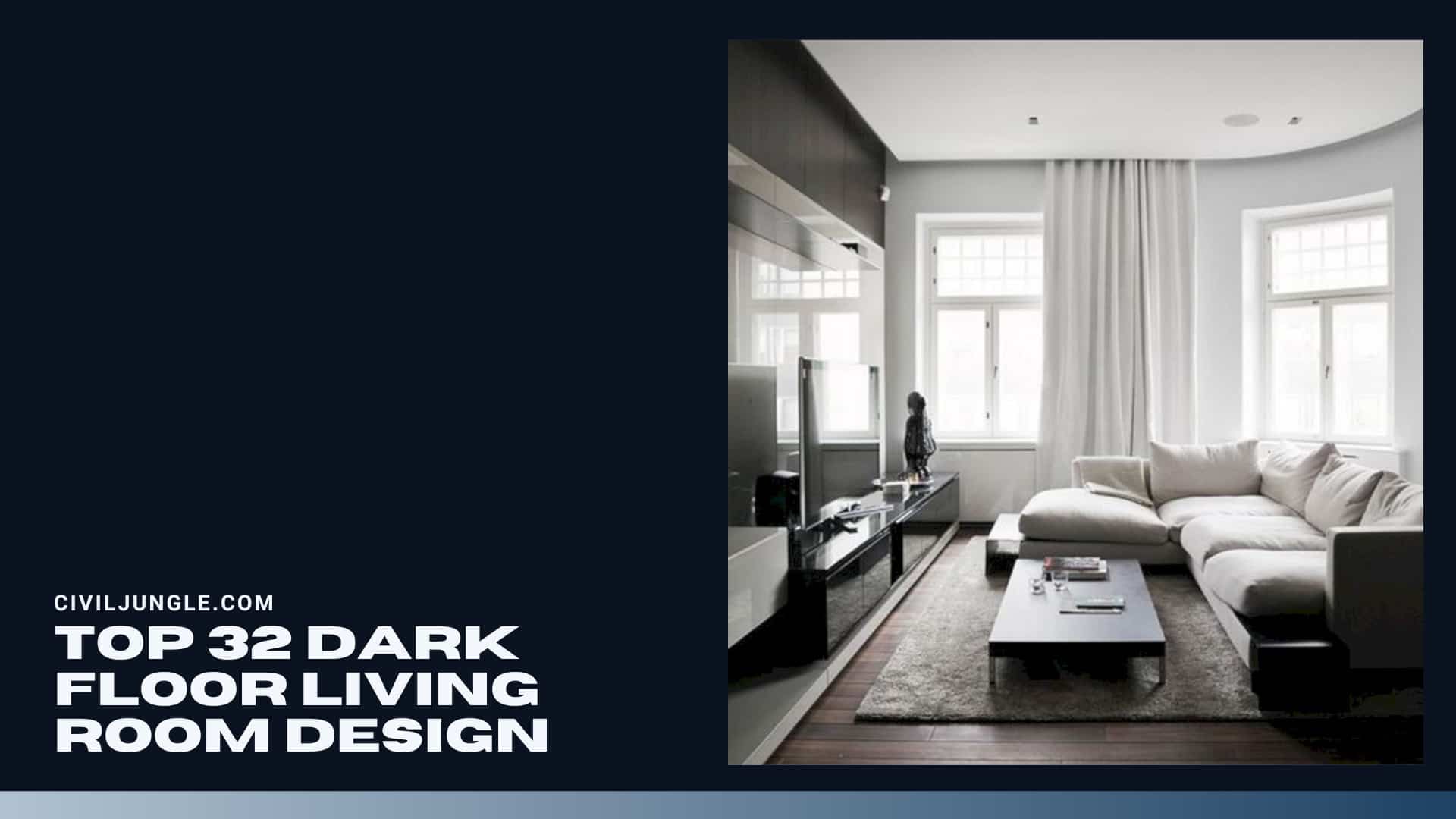 Top 32 Dark Floor Living Room Design