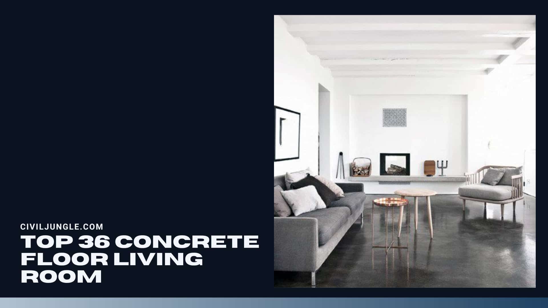 Top 36 Concrete Floor Living Room