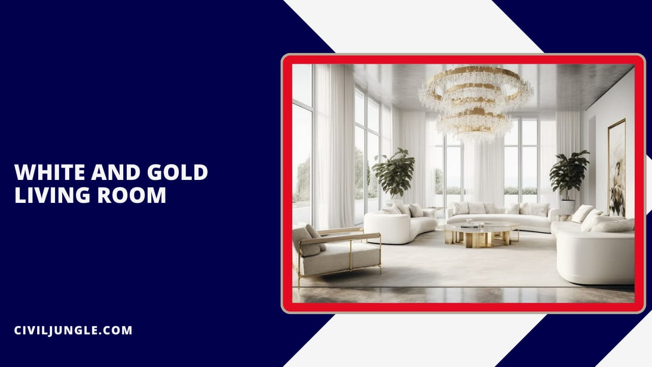 White and Gold Living Room