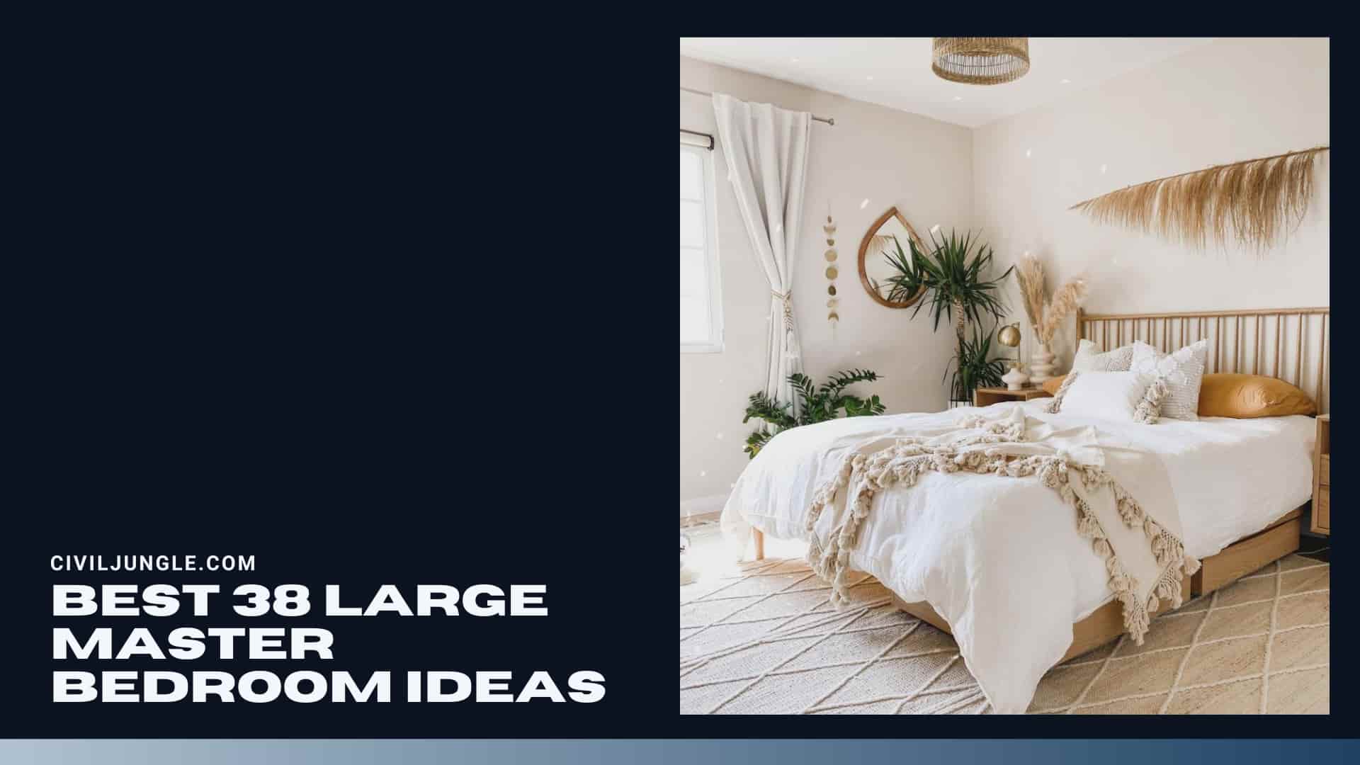 Best 38 Large Master Bedroom Ideas