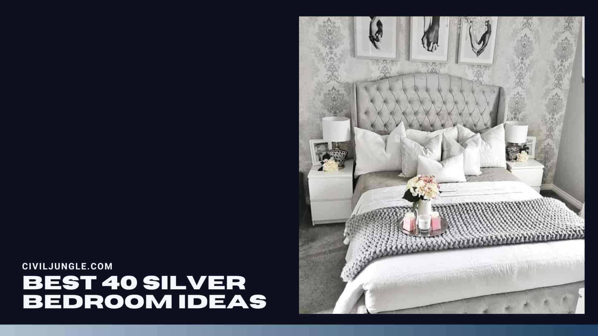 Best 40 Silver Bedroom Ideas