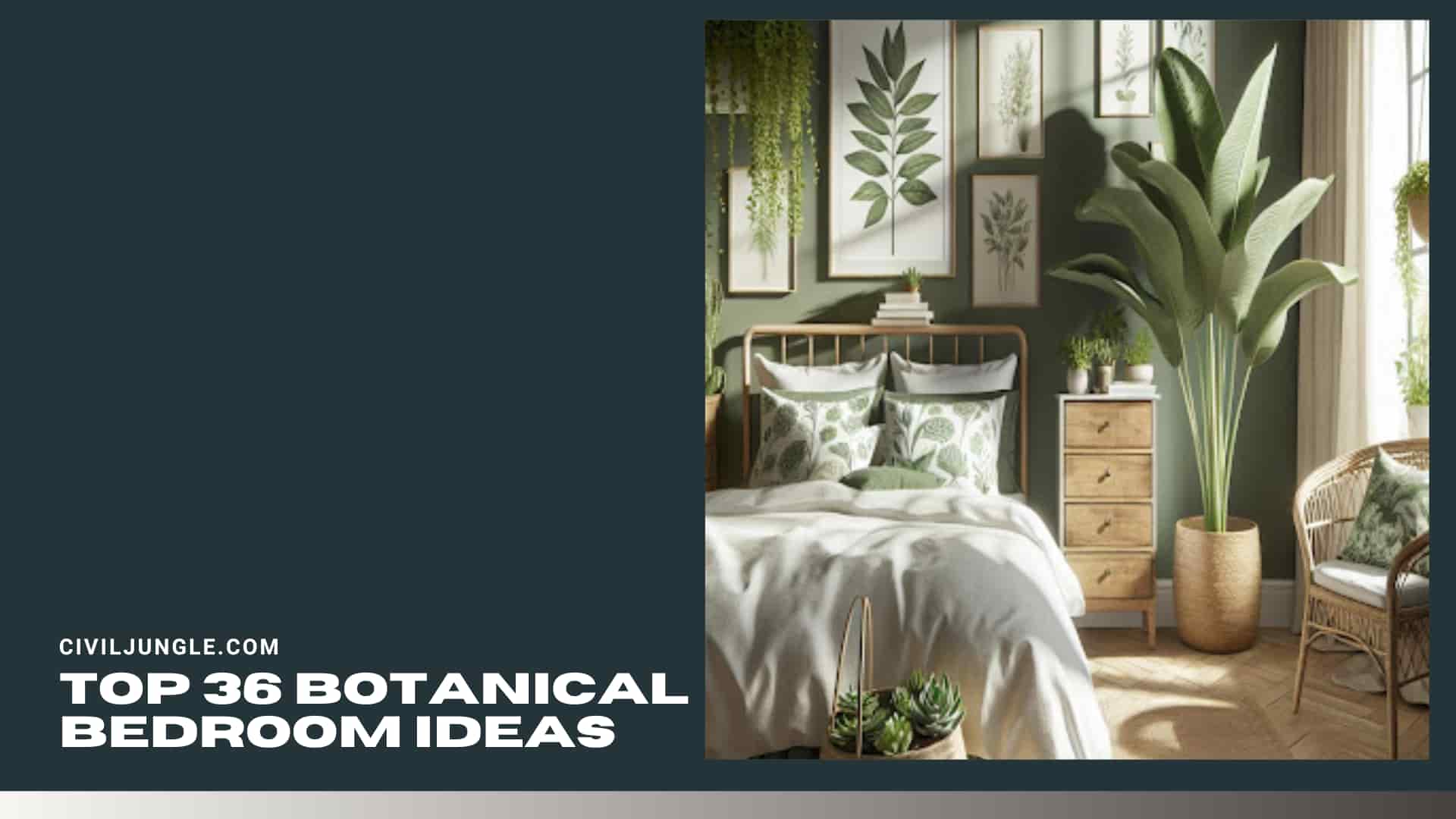 Top 36 Botanical Bedroom Ideas