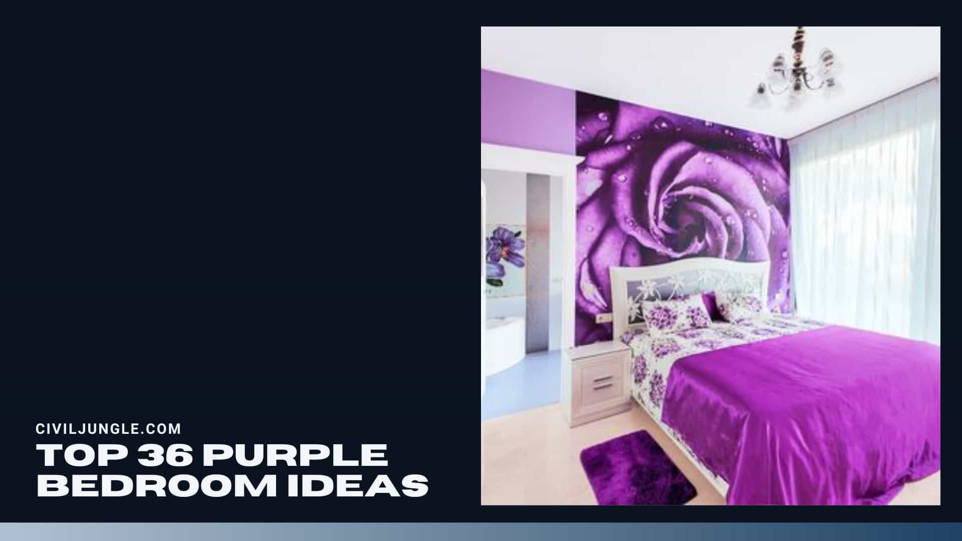 Top 36 Purple Bedroom Ideas
