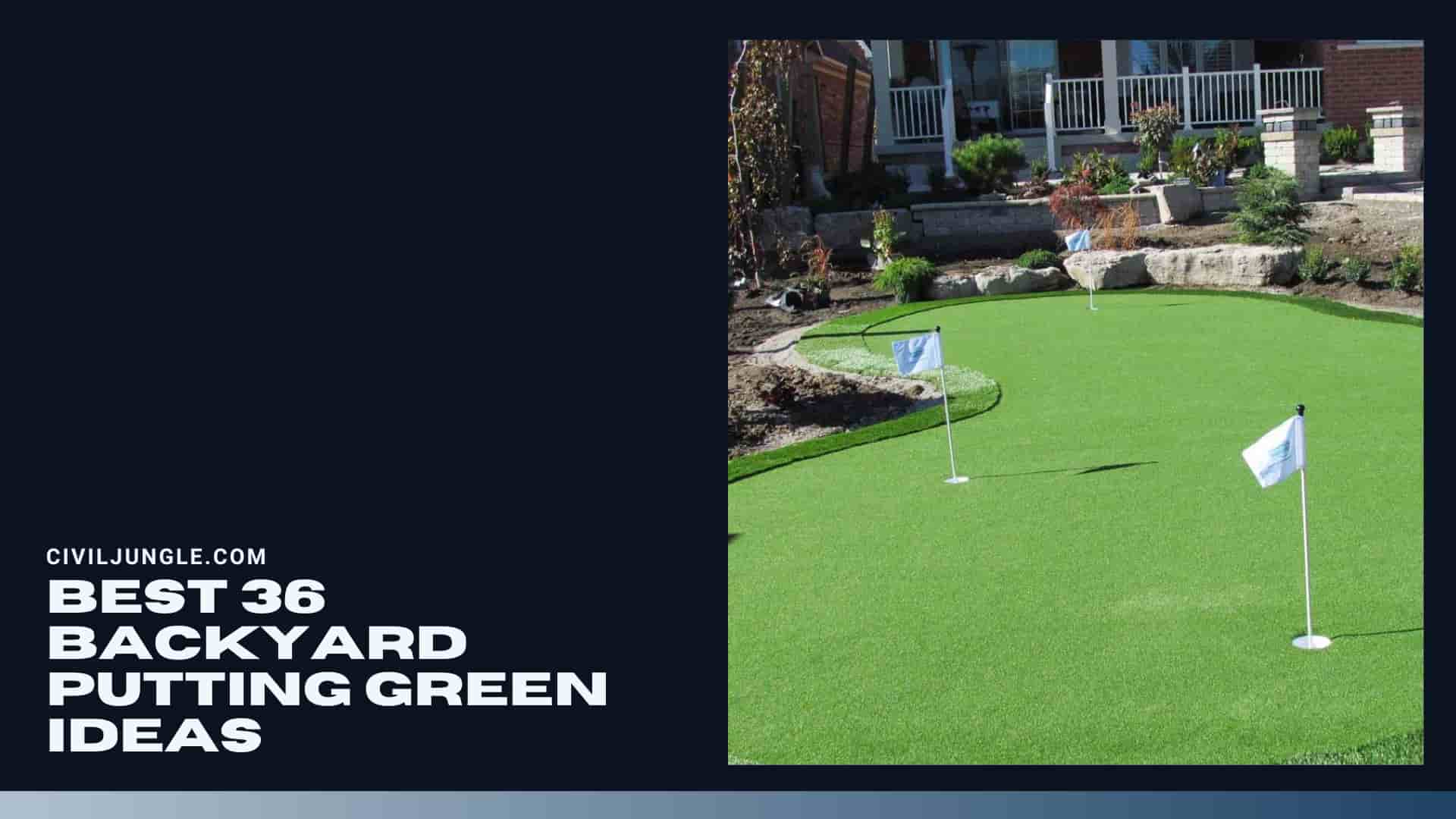 Best 36 Backyard Putting Green Ideas