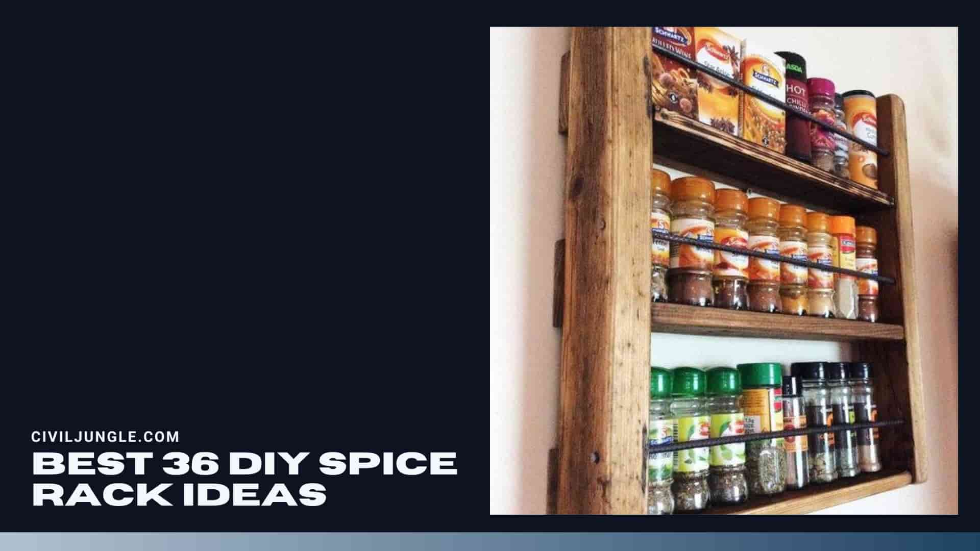 Best 36 Diy Spice Rack Ideas