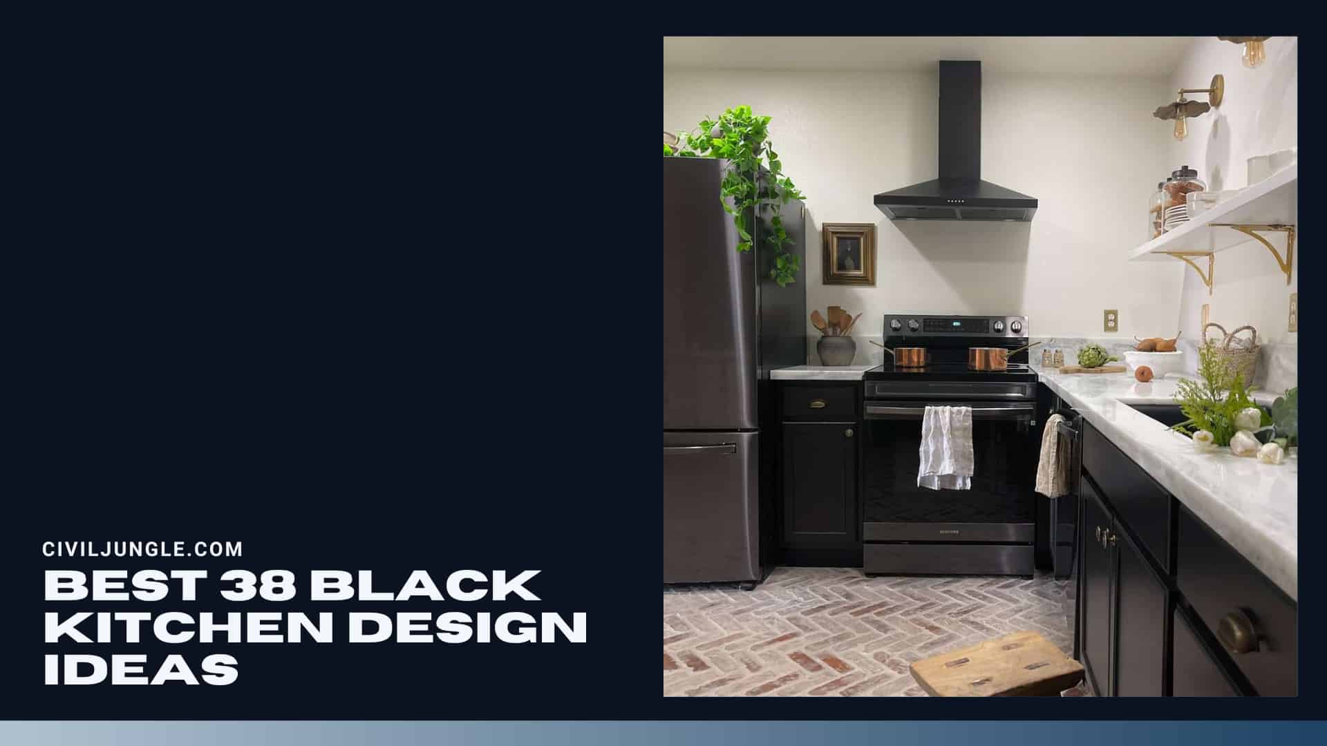 Best 38 Black Kitchen Design Ideas