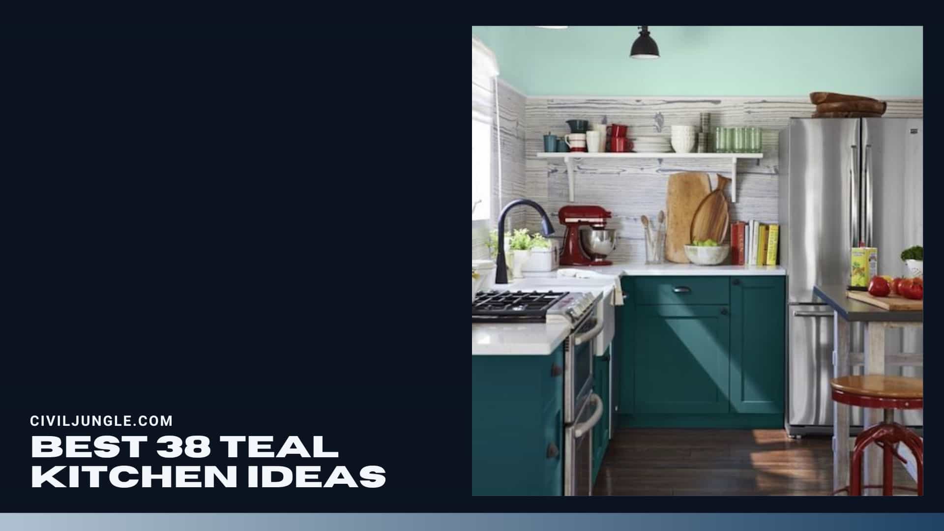 Best 38 Teal Kitchen Ideas