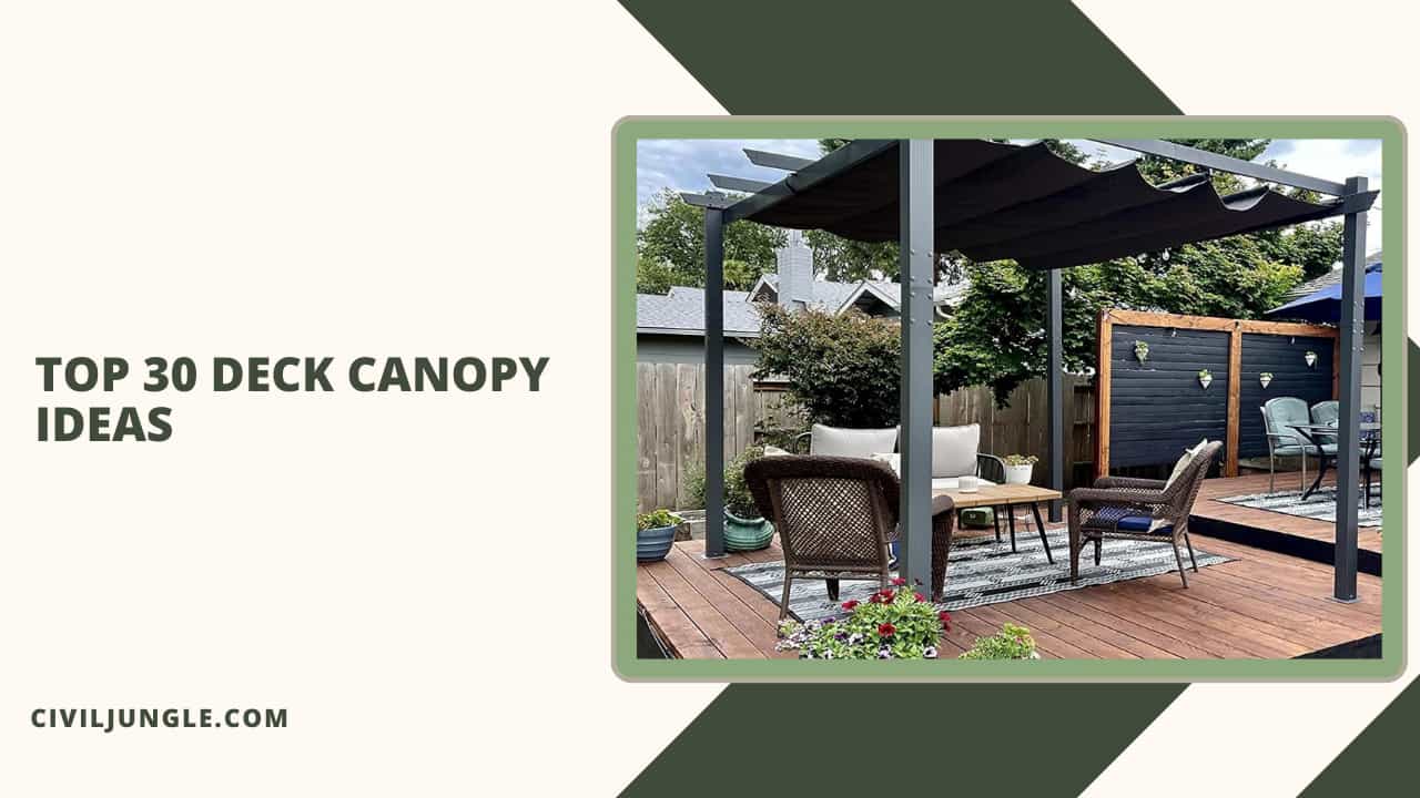 Top 30 Deck Canopy Ideas