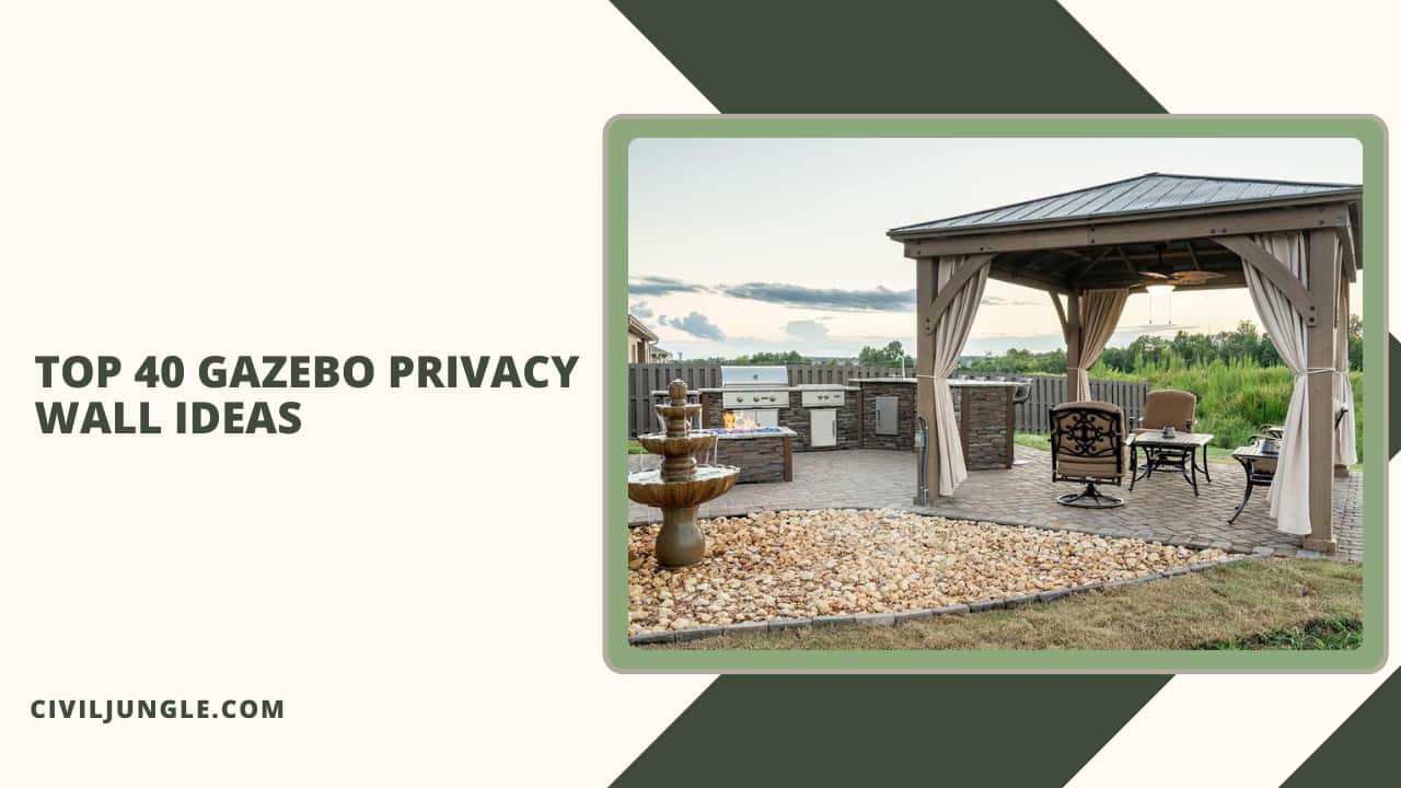 Top 40 Gazebo Privacy Wall Ideas